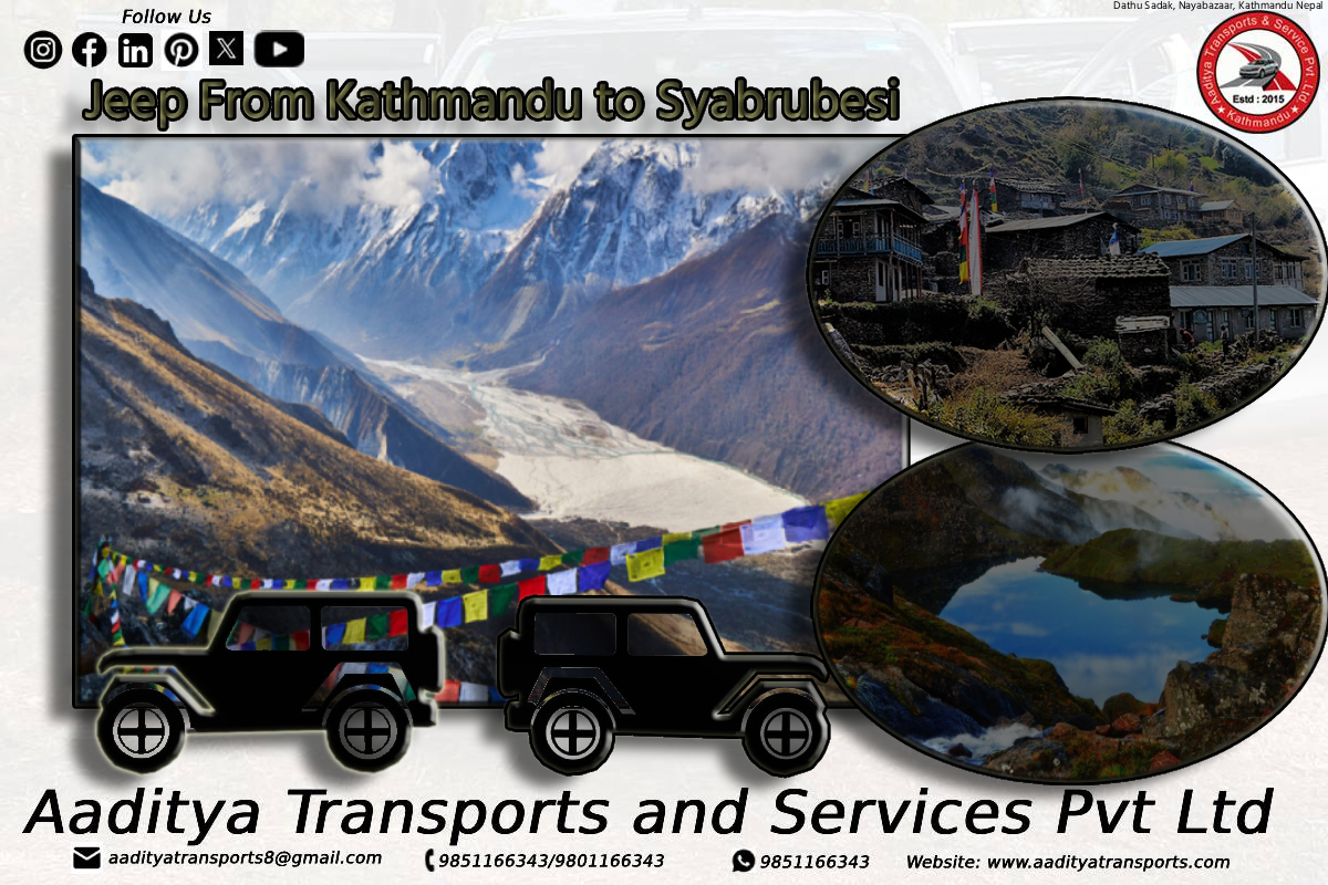 Jeep from Kathmandu to Syabrubesi